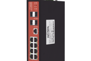 Switch Industrial administrable PoE, puerto 1-2 PoE 24/48. puertos 3-8 puertos 802.3 af/at/bt, hasta 60 W