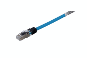 Patch Cord Cat6A, Blindado S/FTP, CM/LS0H, 0.5 Metros, Color Azul