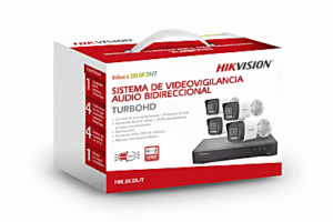 [Dual Light] Kit TurboHD 3K (5 Megapixel Real) / DVR 4 Canales / 4 Cámaras bala Dual Light / Audio bidireccional / Accesorios de Interconexión / Fuente de Poder