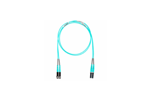 Jumper de Fibra Optica Multimodo 50/125 OM3, LC-SC Duplex, OFNR (Riser), Color Aqua, 15 Metros (49.21 Pies)