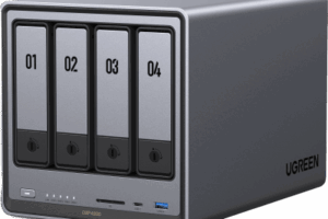 NASync DXP4800 | SO UGOS Pro | Intel N100 12th Gen Intel® Quad Core™ | 4-Bahias (SATA) hasta 96TB | 2* M.2 SSD hasta 16TB| 8GB DDR5 (Exp. a 16GB) | 2.5Gb Dual Ethernet | HDMI 4K | 2* USB2.0 | 1*USB 3.2Gen | 1* USB 3.2Gen2 | 1*USB-C 3.2Gen2 | SD