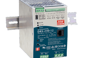 Fuente de Poder Industrial de 240W con Cargador de Baterías, salida 12Vcc, 20A, para montaje Riel Din