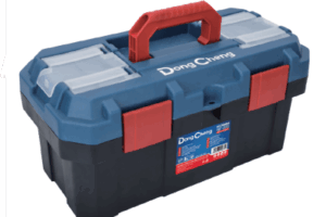 Caja de plástico Reforzada de 19 in. para Herramientas.