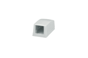 Caja de Montaje en Superficie, Para 1 Módulo Mini-Com, Color Blanco