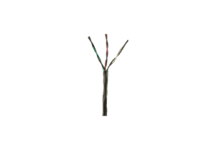 Bobina de Cable de Cobre de 3 Pares Clase 4 Para Sistemas FMPS, 16 AWG, Sin Blindaje, CMR (Riser), Uso Interior/Exterior, Color Negro, Carrete de 609 metros