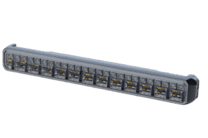 Luz Auxiliar de 45 LEDs Rojo, Azul y Blanco, 11.42", 12 a 24 VCD