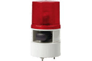 Luces de advertencia color Rojo con sirena incorporada con 5 tonos máx. 105 dB en 110 VCA