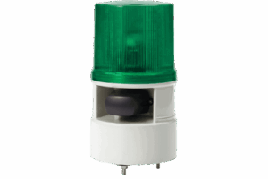 Luces de advertencia color Verde con sirena incorporada con 5 tonos máx. 105 dB en 110 VCA