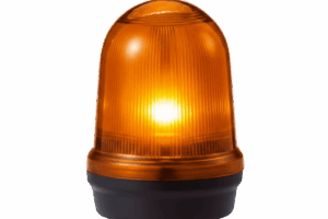 LED con patrones fijo/intermitente, estroboscópico y simulación rotatorio, Color Ámbar de 110-240 VCA