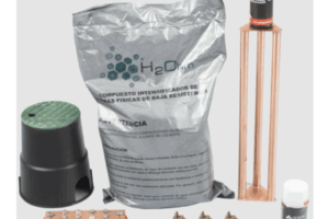 Kit de tierra física modelo TG30AB con Electrodo Magnetoactivo, capacidad: 30 AMP