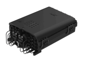 HUB Box Preconectorizada EASYCONN® de FiberHome para Exterior, IP68, Hasta 96 Empalmes, Incluye 2 Splitters 1*4