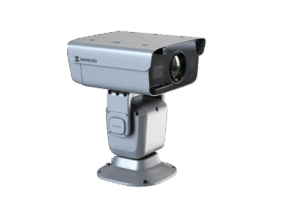 PTZ Punta de Poste IP Dual / Lente Térmico 100 mm (640 X 512) / Lente Óptico 56X Zoom (4 MP) / 800 mts IR Laser / 36 VCC / IP66 / Recubrimiento Anticorrosivo