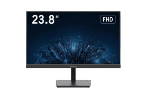 Monitor LED FullHD (1080p) de 24" / Ideal para CCTV, Oficina y Hogar / Entrada HDMI-VGA-BNC / Montaje VESA ( 75 X 75) / Uso 24/7 / Backlight E-LED / Ultra Delgado