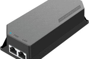 PoE Injector Grandstream 30W MultiGigabit / Compatible con IEEE 802.3af/at / 1x 2.5Gbps RJ45 LAN IN / 1x 2.5Gbps RJ45 LAN OUT con PoE 30W / 100~240VAC / 54VDC / Plug-and-Play / FCC, CE, RCM, IC