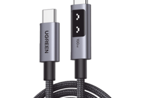 Cable USB-C a USB-C | 1 Metro | Carga Rápida de hasta 100W | Transferencia de datos 480 Mbps | PD3.0 | QC4.0/3.0/2.0 | FPC | AFC | Protección Integrada| Caja de Aluminio | Nylon Trenzado | Amplia Compatibilidad | Color Negro.