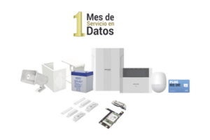 KIT Panel de Alarma HYBRID PRO / 1 Panel Híbrido / 1 Monitor LCD / 2 Contactos Magnéticos Inalámbricos / 1 PIR Inalámbrico / 1 Batería 12 vcc 7 Amp