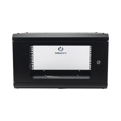 Gabinete de Pared con Puerta de Cristal Templado, 635mm de Profundidad, 4U Rack de 19'', Acero Reforzado