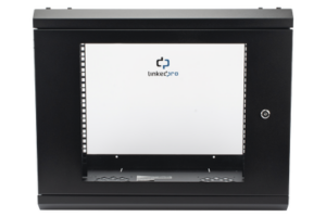 Gabinete de Pared con Puerta de Cristal Templado, 635mm de Profundidad, 9U Rack de 19'', Acero Reforzado