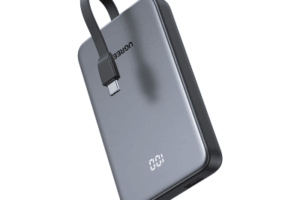Power Bank 10000mAh con Cable Integrado 20W / Puerto USB-C PD3.0 PPS / Puerto USB-A SCP 22.5W / Batería Polímero Litio / Protecciones Múltiples / Indicador Digital / Material V-0