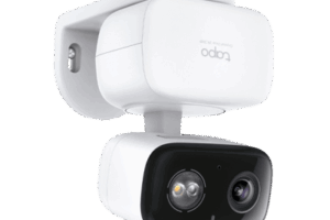 Cámara IP Wi-Fi para hogar, 3 megapixel, audio doble vía, visión nocturna, notificación Push, acepta memoria Micro SD de para grabación.