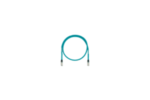 Patch Cord Cat6A de Grado Industrial 600V, Blindado SF/UTP, Calibre 26 AWG, Color Aqua, 10 Metros