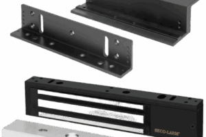 Kit Para Control de Acceso Incluye Chapa Magnética de 600 Lbs / Montaje En Z y L /  Uso Interior / Certificación UL / Color Negro / Diseño Elegante