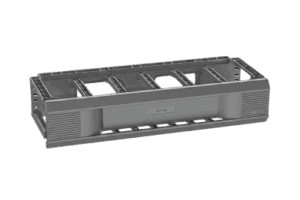 Organizador de Cables Horizontal CableTek, Sencillo (Solo Frontal), Para Rack de 19in, 1 UR