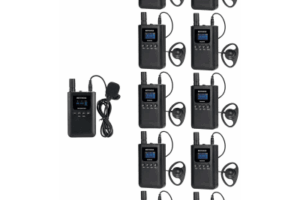 Kit para guía turístico de 1 transmisor y 10 receptores