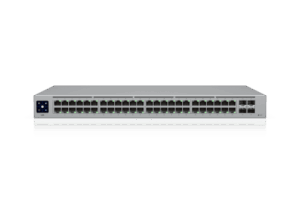 USW-48 — Switch Layer 2 de 48 Puertos GbE + 4 Puertos SFP con Diseño Fanless para Funcionamiento Totalmente Silencioso