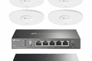 Kit de Iniciación en redes OMADA / 1 Router / 1 Switch TL-SG2210P / 4 Punto de Acceso EAP613