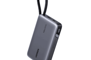 Power Bank 20000mAh con Cable Integrado / Carga Rápida 100W / USB-C PD 3.0 / 4 Celdas Li-ion / 72Wh / Carga Múltiple 145W / Compacto 139x80x27mm