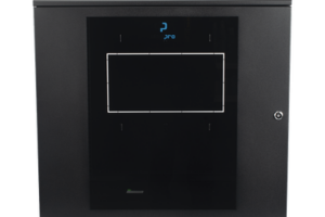 Gabinete Abatible de Pared (Con Marco Trasero) con Rack 19" de 12 Unidades. Ventana de Cristal Templado.