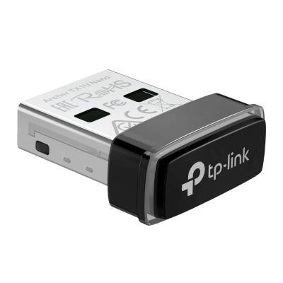 Mini Adaptador USB inalámbrico doble banda AC 600 Mbps, antena onmidireccional.