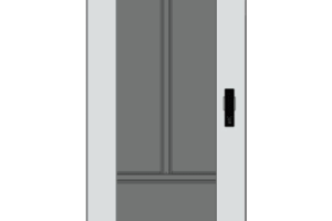 Gabinete Rack 24 Unidades / 19 Pulgadas / Puerta de Cristal / Piso / Acero Calibres 16-18-20 / 750 Kg Carga / 600x605x1190 mm (23.6x23.8x46.9 in) / Vidrio con Cerradura