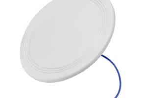 Antena Omnidireccional para Techo Interior / 600-6000 MHz / 5 Bandas Celulares y WiFi / Perfil Ultra Bajo 8 mm / Conector N-hembra / Cable Plenum 30 cm / Material del radomo, ABS