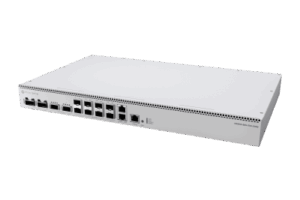 Switch de Red MikroTik CRS812 DDQ / 400 Gbps / 8 Puertos SFP56 de 50G / 2 Puertos QSFP56 de 200G / 2 Puertos QSFP56-DD de 400G / RouterOS v7 / ARM Quad-Core 2 GHz / 4 GB RAM / Rackmount