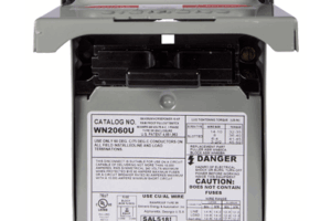 Interruptor de seguridad 2x60Amp. Nema 3R, Sin Portafusible