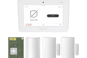 Kit de Panel de Alarma PROA7FA con Pantalla Touch de 7" / Módulo WiFi + Z-Wave / Sensor PIR / 2 Contactos Magnéticos