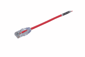 Cable de Parcheo TX6, UTP Cat6, Diámetro Reducido (28AWG), Color Rojo, 7.62 Metros (25 Pies)