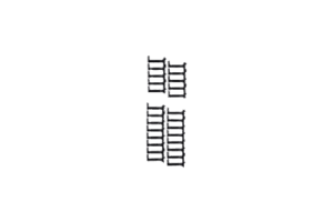 Kit de Dedos Para Administración de Cables en Gabinetes FlexFusion™ Light, de 48 UR, Dedos de 100 mm de Longitud, Color Negro