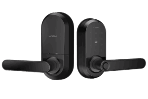 Cerradura Inteligente Wi-Fi / Escáner de Huella Digital / Teclado Táctil / Compatible con App / 8 Baterías AA / Puerta Interior y Exterior / Función Normalmente Abierto / FCC Clase B