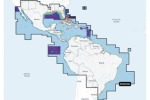 Cobertura Marítima / Costa de México, Centroamérica y Brasil / Incluye Golfo de EE. UU. y Costa Oriental / Bermudas, Bahamas, Cuba, Puerto Rico / Islas Vírgenes, Jamaica, Canal de Panamá / Costa Occidental de Sudam&e