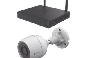 Kit de cámaras PoE Para Uso en Exterior / PoE Estandar Af / 2 piezas CS-H5/3MP/ 1 Pieza de Switch DS-3E1505P-EI/M / Vision Nocturna a Color / IP67 / Audio Bidireccional / Luz y Sirena / 4 Puertos 1000 Mbps PoE+ / 1 Puerto 1000 Mbps Uplink