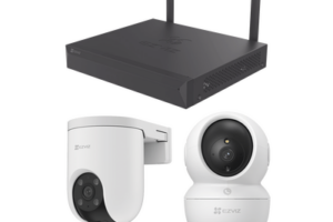 Kit de cámaras Wi-Fi / 3 Megapixel / Incluye 8 Cámaras (4 camaras Para Interior y 4 Cámaras Para Exterior) / 1 NVR WI-FI 8 Canales / Vision Nocturna a Color / Detección de Humanos