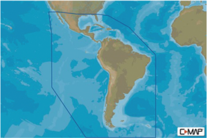 M-SA-Y038-MS MAX-N+ mapas del caribe, centro y Sudamérica. Compatible únicamente con series GO, NSO y NSS.