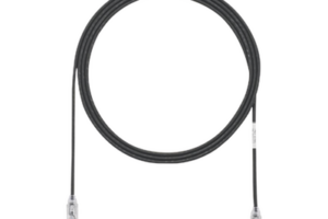 Cable de Parcheo TX6, UTP Cat6, Diámetro Reducido (28AWG), Color Negro, 2.44 Metros (8 Pies)