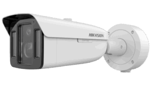 Bala IP Multi-Sensor DeepinView / Lente 15 a 45 mm (4 MP) + lente 4 mm (4 MP) / DarkFighterX y ColorVu / WDR 140 dB / IR + Luz Blanca (100 Mts y 30 Mts) / IP67 / IK10
