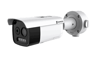 (HIKMICRO) Cámara Bala IP Bi-Espectral / Térmica (256 X 192 / 3.6 mm) + Óptica (5 MP / 4.3 mm) / IA GUANLAN / Rango: -20°C a 650°C / 2°C Tolerancia / Detección de Fuego y Humo / Alarma Visual y Audible / Dual Light