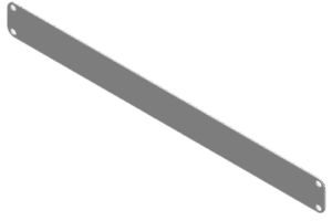 Tapa Ciega para Rack / 1 Unidad (1U) / 19 Pulgadas / Acero Calibre 14 / Pintura Electrostática Blanca / 483 x 44 mm (19 x 1.73 in)