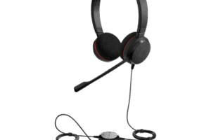 Jabra Evolve 20 DUO con conexión USB C/A, Micrófono con Cancelación de Ruido de Ultima Generación, Configuración Plug and Play (4999-829-269)